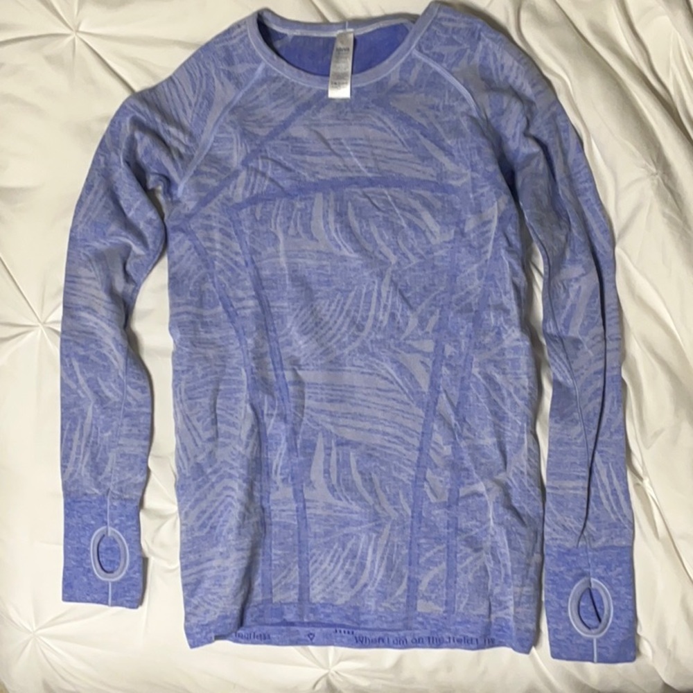 Lululemon Blue Long Sleeve Top